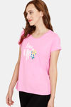 Rosaline Meadows Knit Cotton Top (Pack of 2) - Green Pink — thumbnail 3